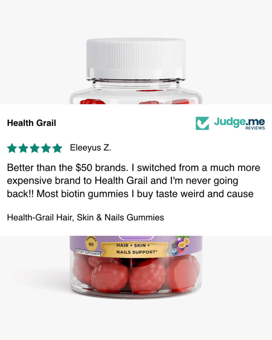Customer review of Health-Grail Hair, Skin & Nails Gummies