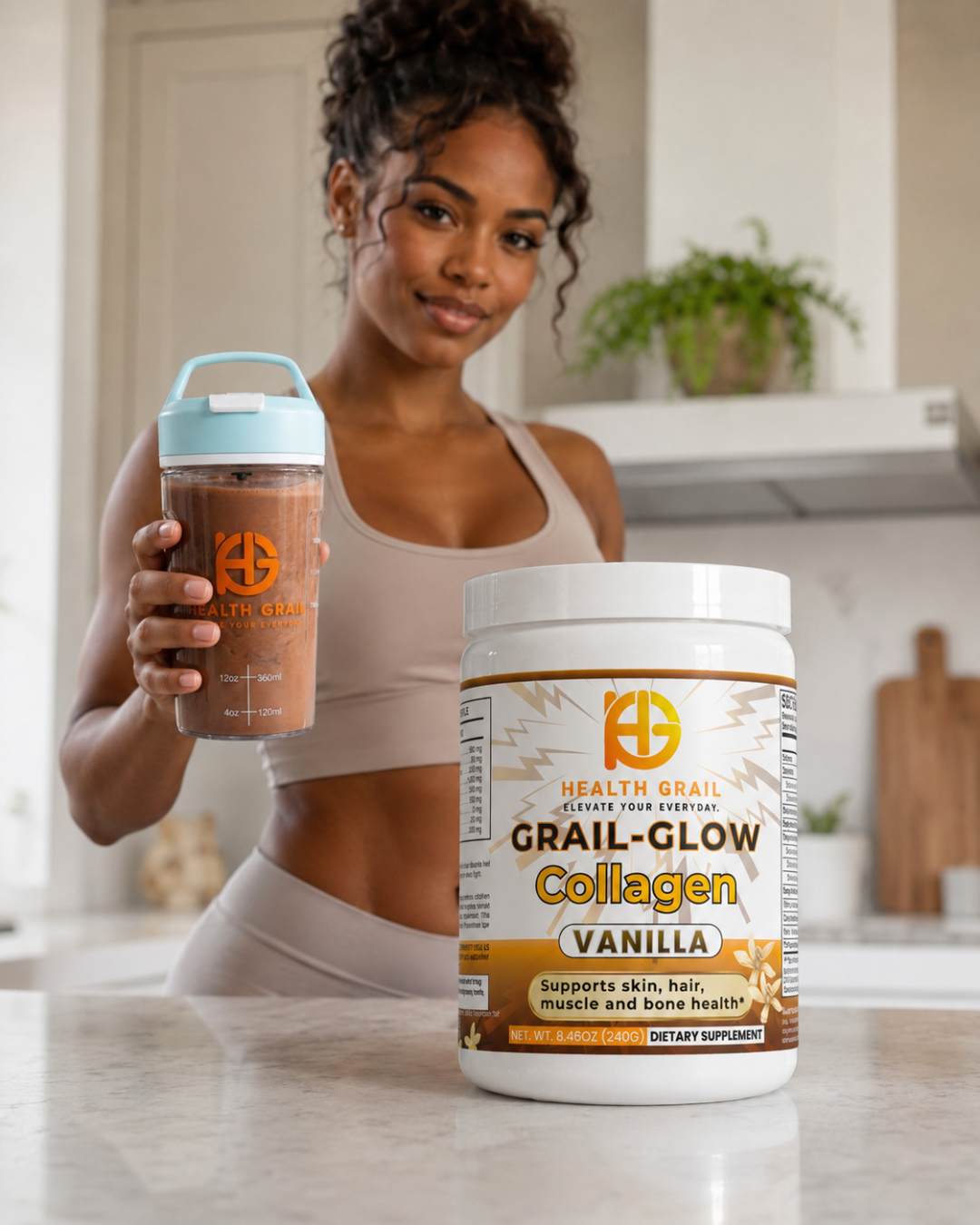 Electric Protein Shaker Bottle (550 ML)