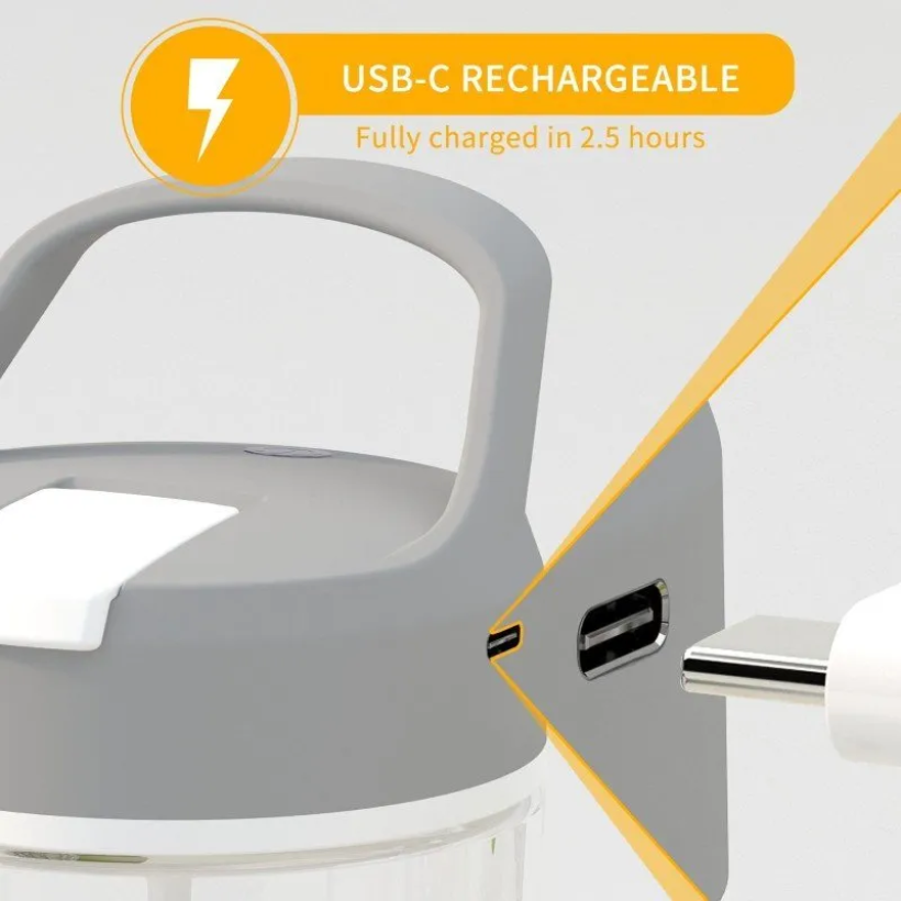 Health-Grail Electric Shaker USB-C charging port