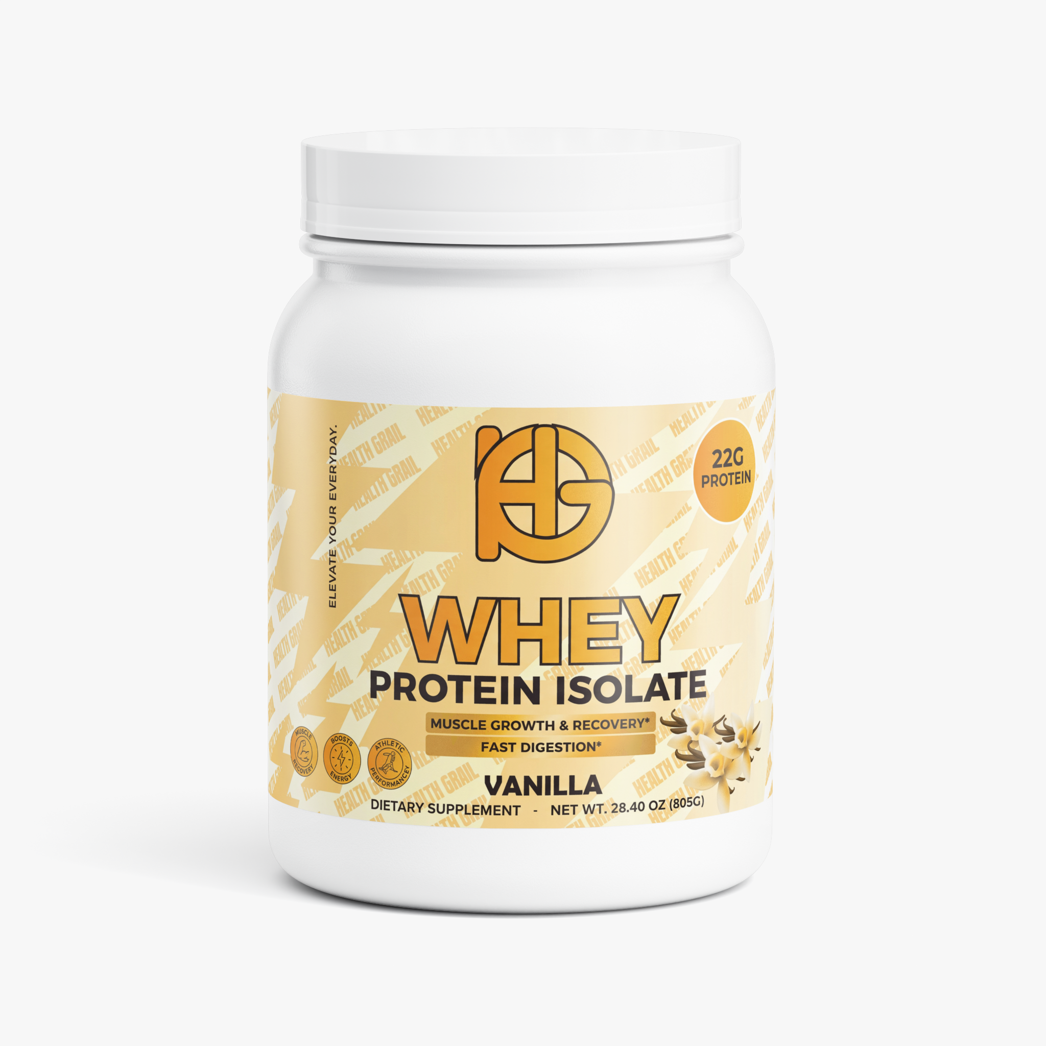 Vanilla Whey Protein Isolate – 22g | Health Grail