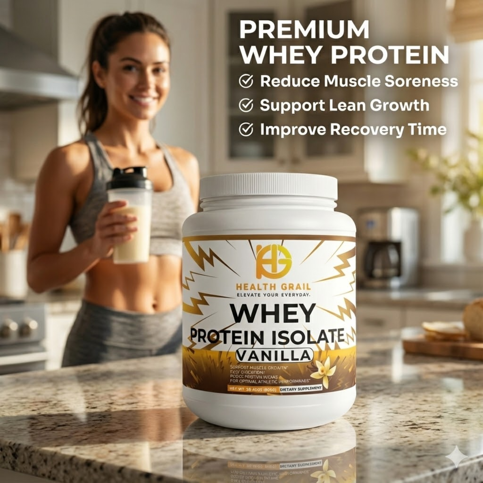 HEALTH-GRAIL VANILLA WHEY PROTEIN ISOLATE
