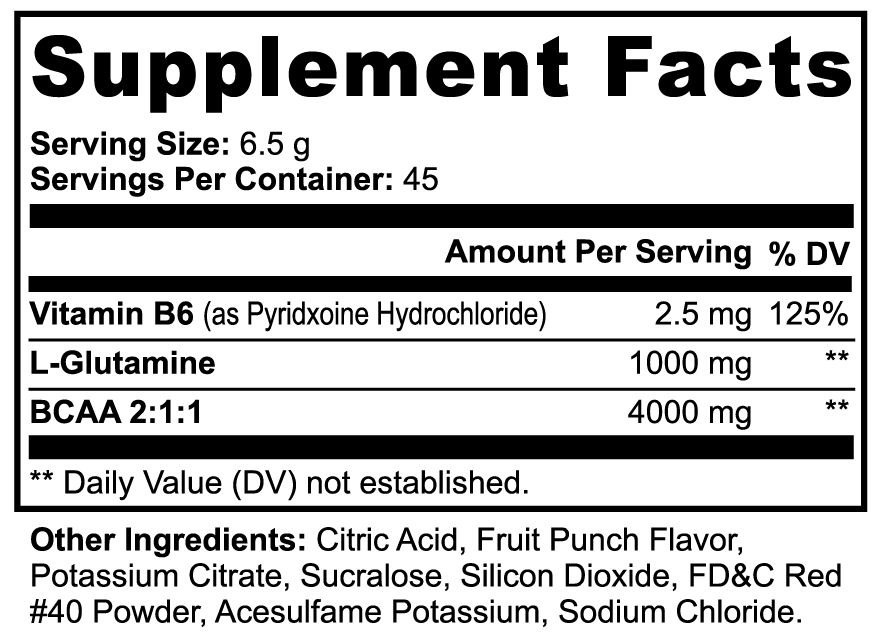 HEALTH-GRAIL BCAA — FRUIT PUNCH