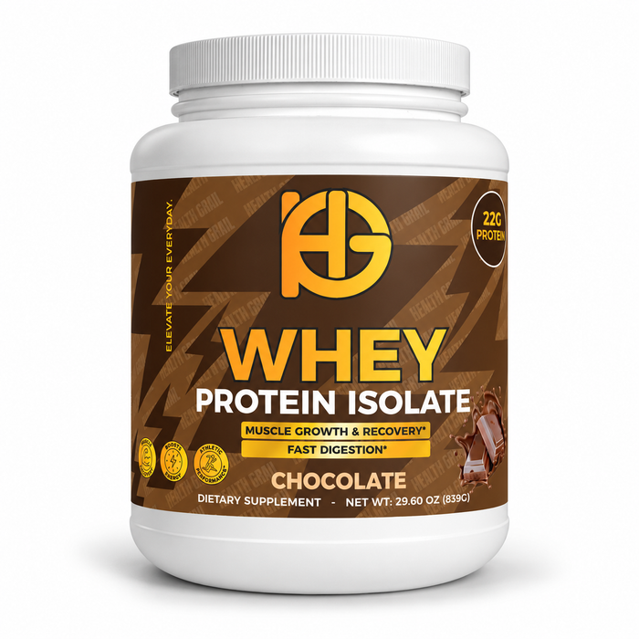 Chocolate Whey Protein Isolate – 22 grams