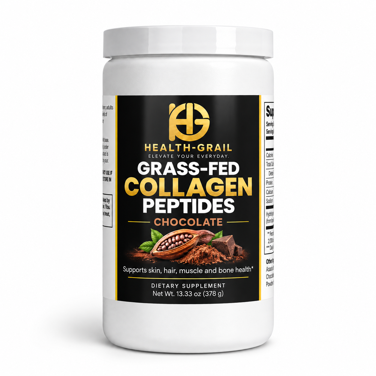 Chocolate Grass-Fed Collagen — 18 grams