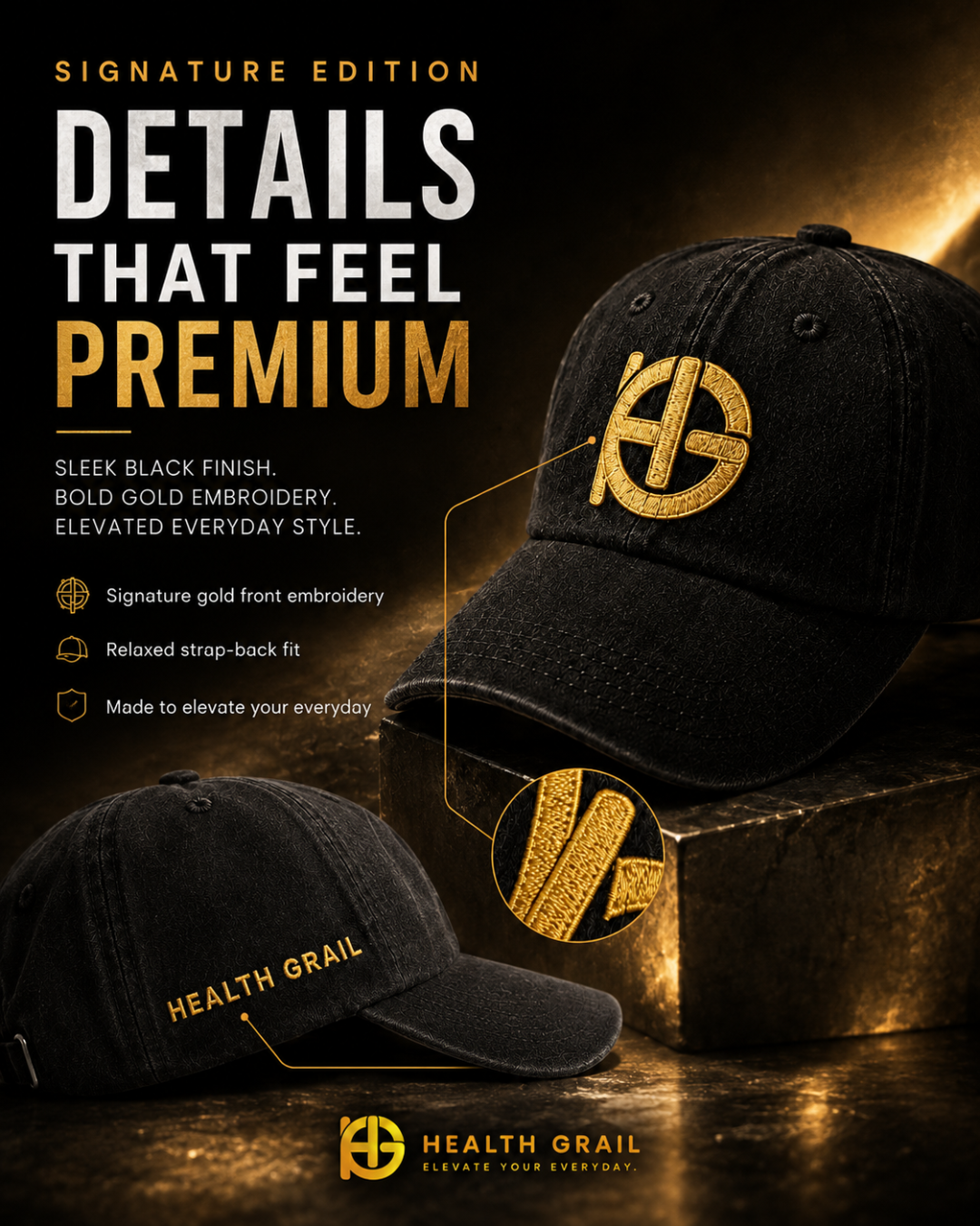 Black Lifestyle Off-Duty Cap