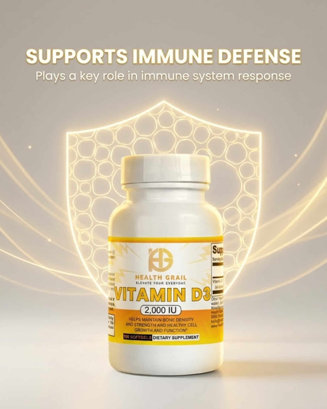 Health-Grail Vitamin D3 2,000 IU
