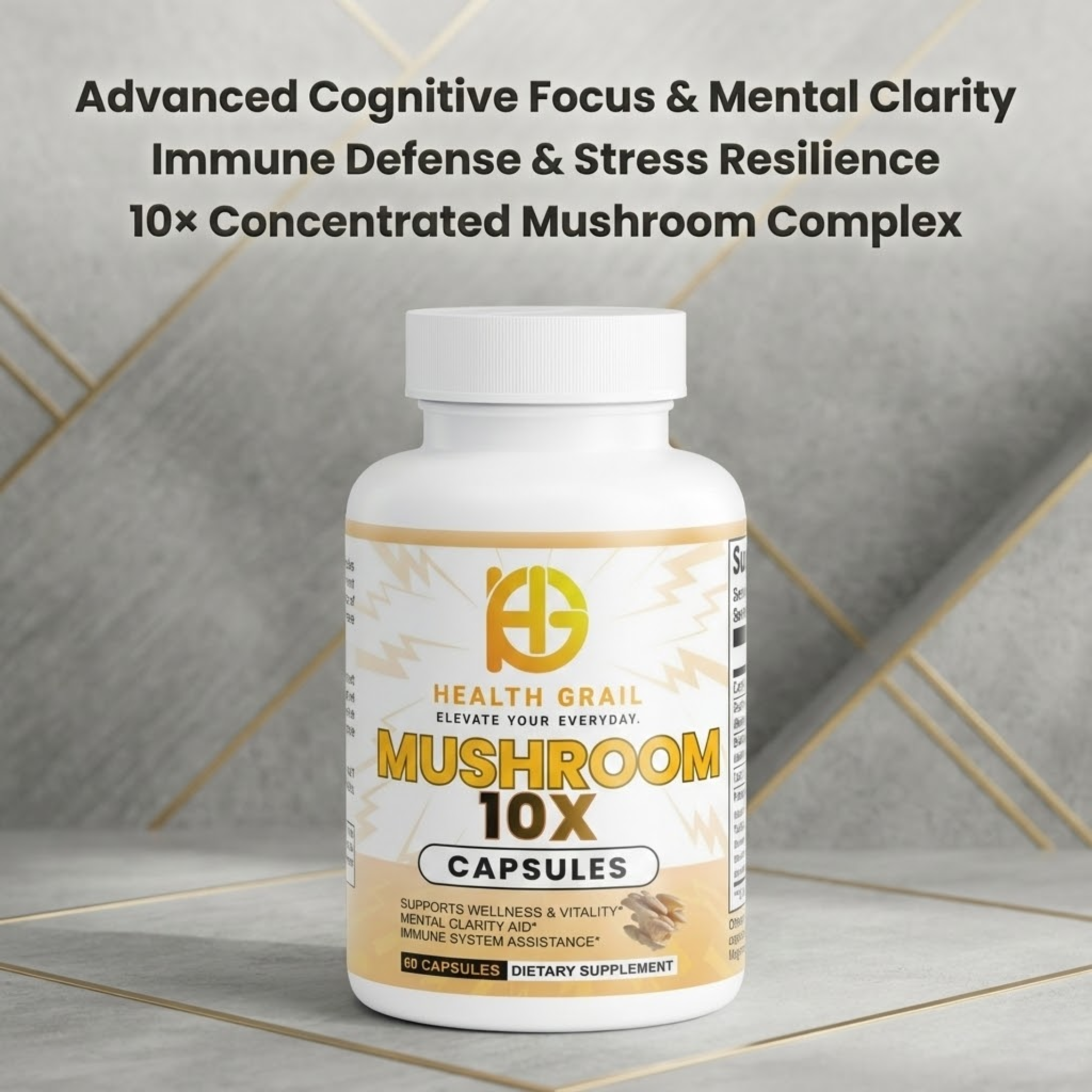 HEALTH-GRAIL MUSHROOM COMPLEX 10X