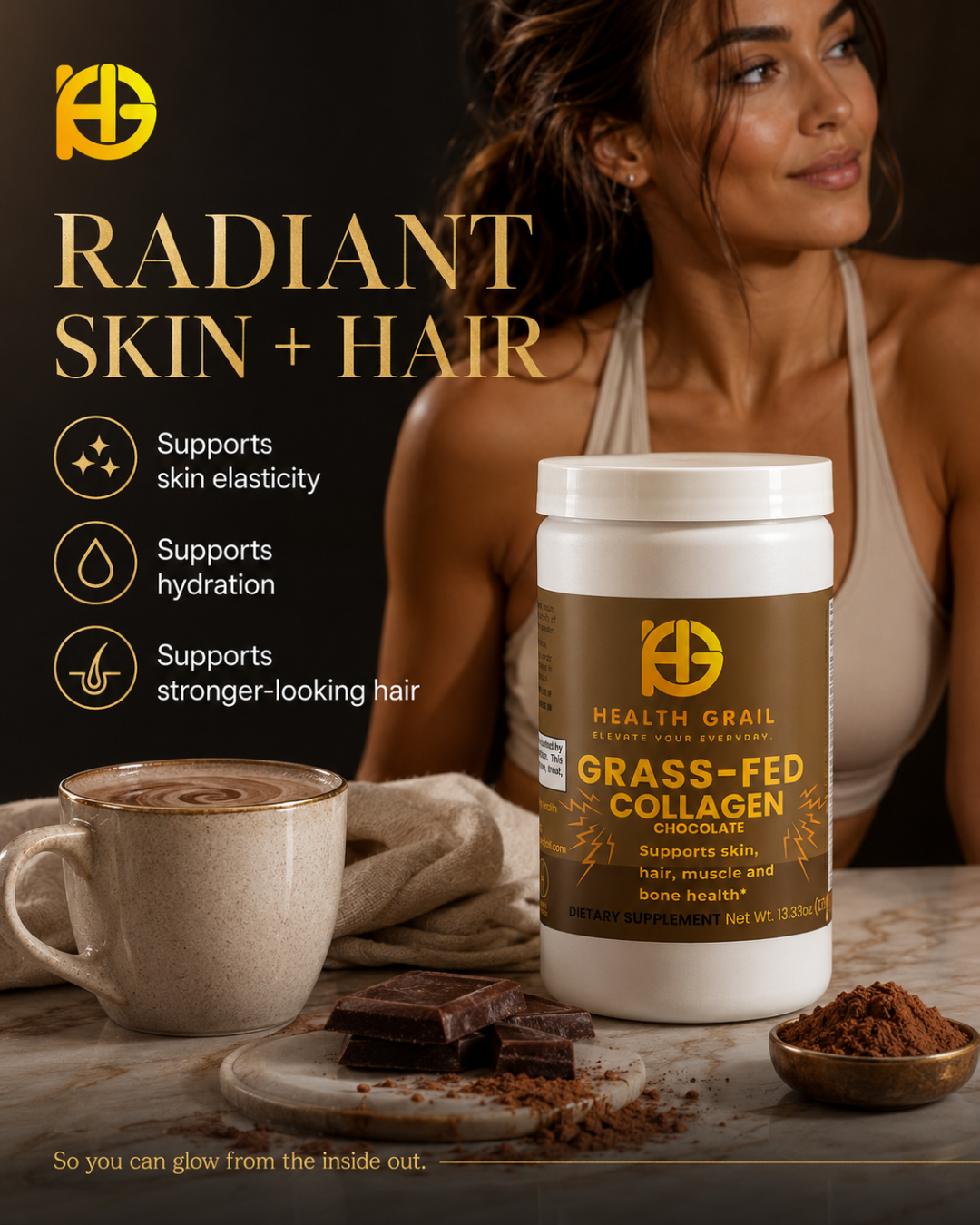 Grass-Fed Collagen — Chocolate