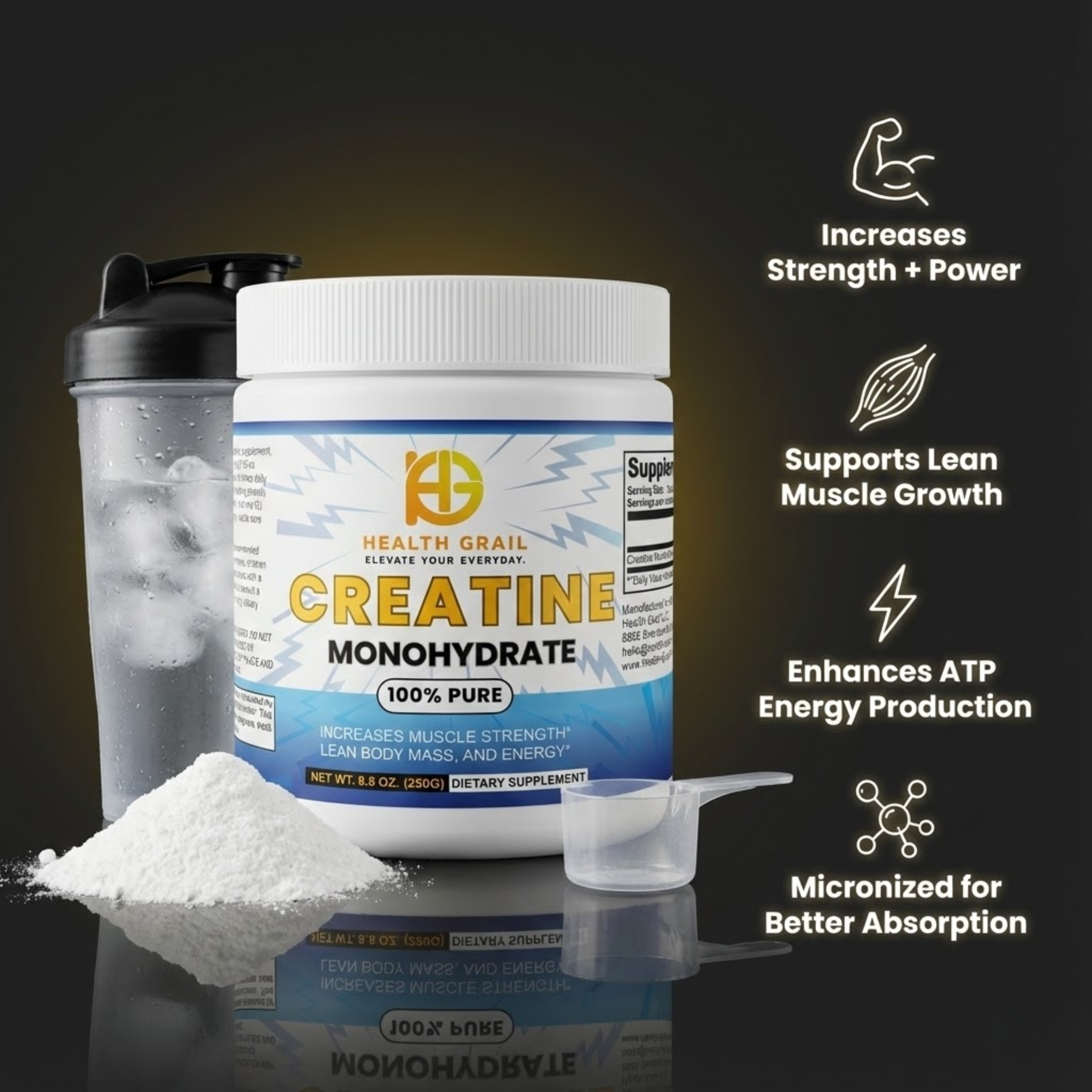 HEALTH-GRAIL CREATINE MONOHYDRATE