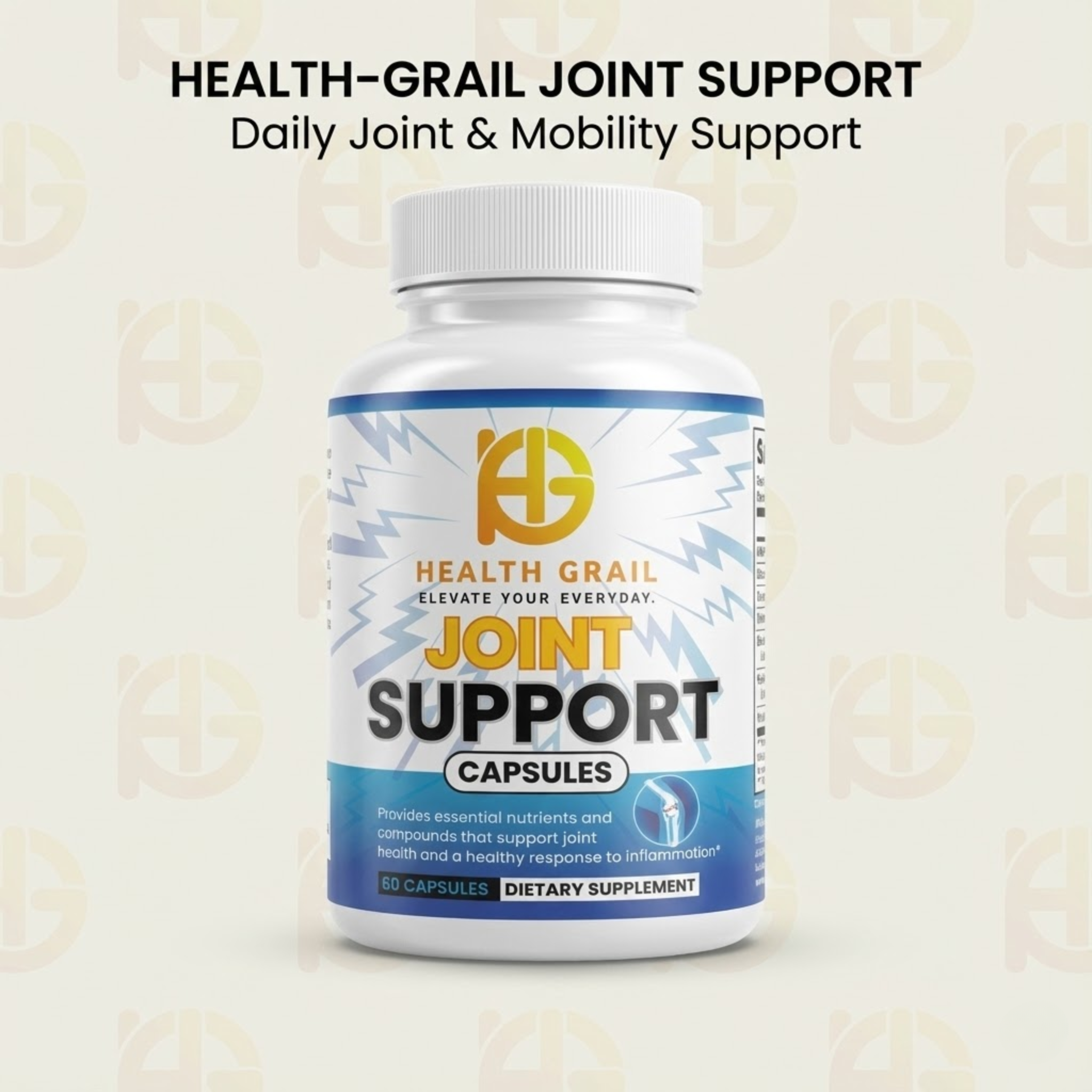 Health-Grail Joint Support capsules bottle on a light background