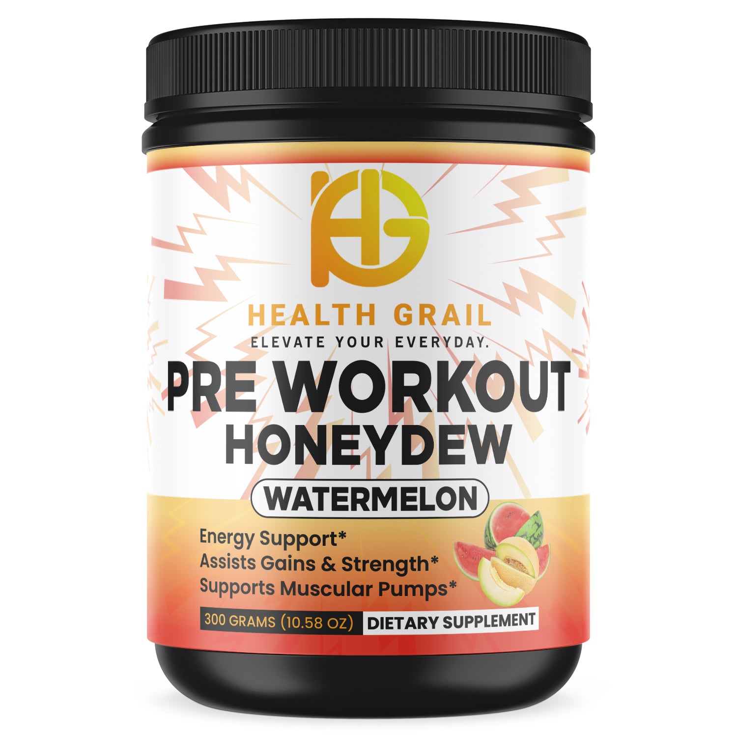 Health-Grail Pre Workout – Honeydew Watermelon