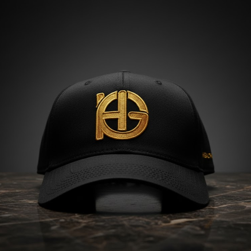 adjustable sports hat  running cap  performance cap sleek black athletic hat