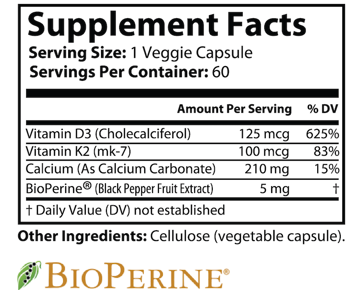 Health-Grail’s Vitamin K2 + D3