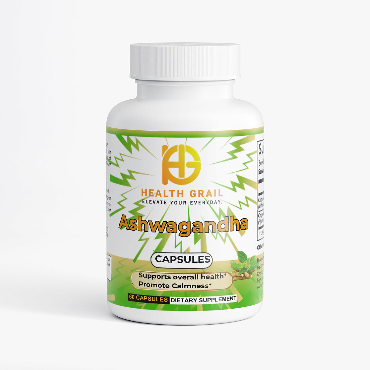 Health-Grail Ashwagandha capsules