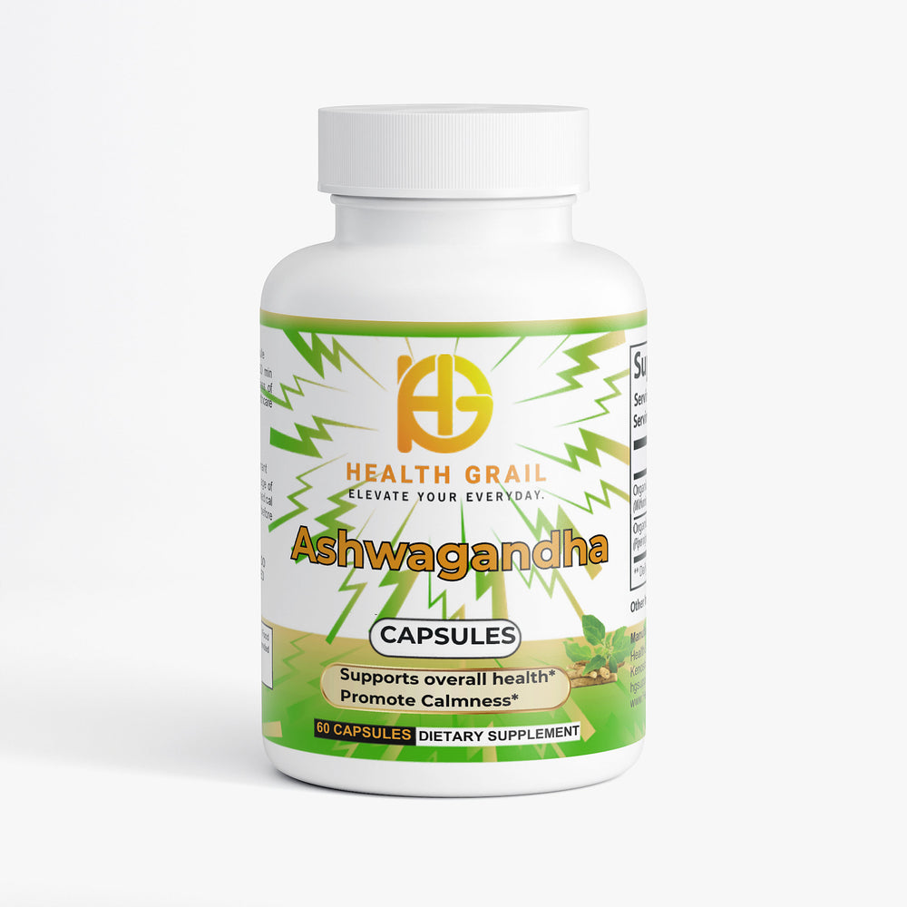 Health-Grail Ashwagandha formula with organic black pepper