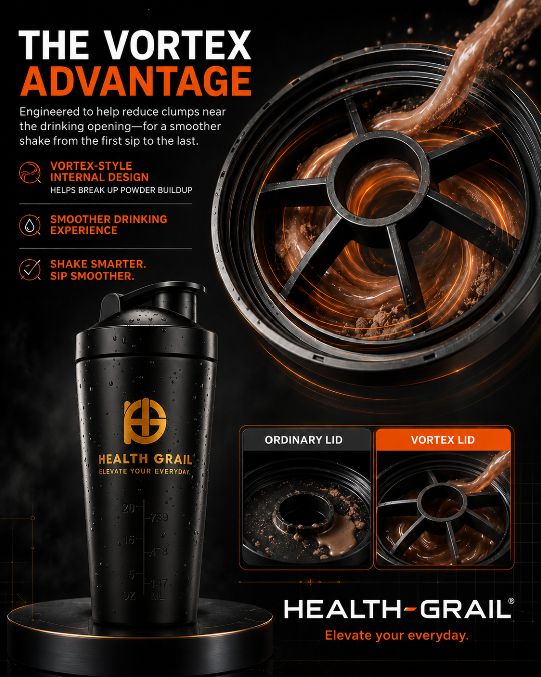 Stainless Steel Protein Shaker